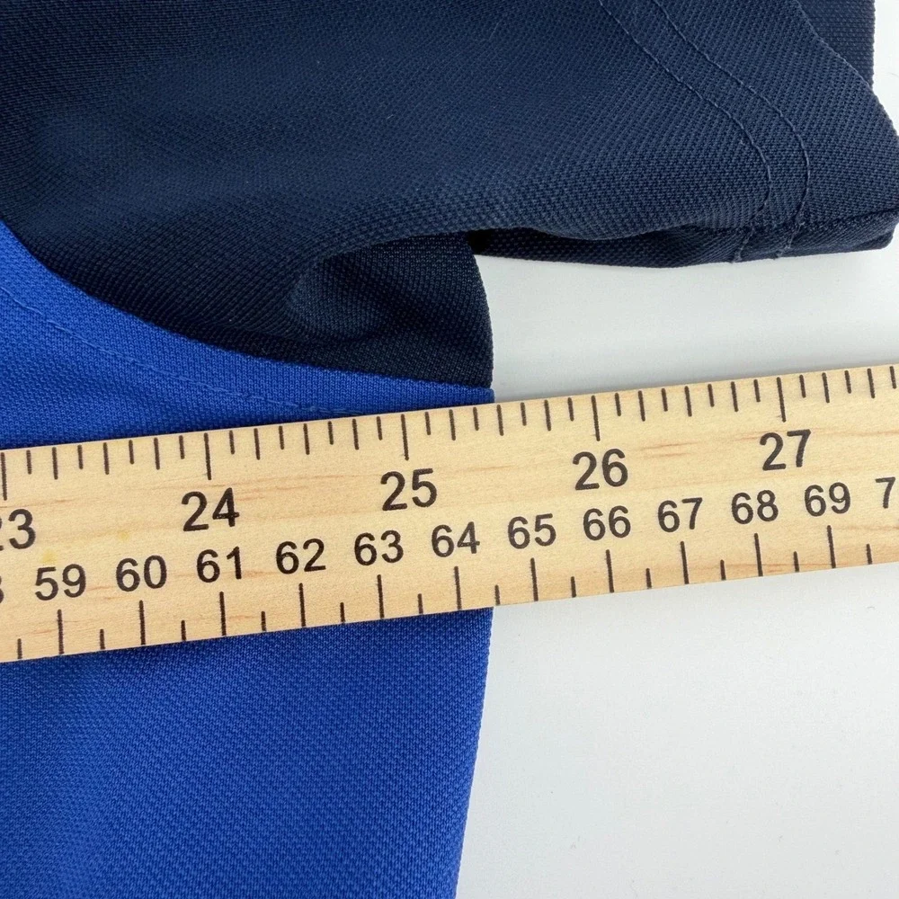 Greg Norman Tasso Elba Polo Mens XL Blue Colorblock Play Dry Short Sleeve Shirt